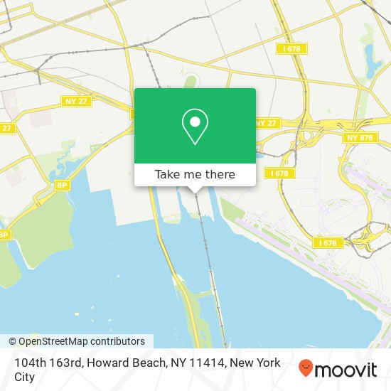 Mapa de 104th 163rd, Howard Beach, NY 11414