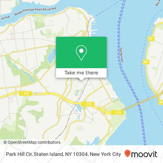 Park Hill Cir, Staten Island, NY 10304 map