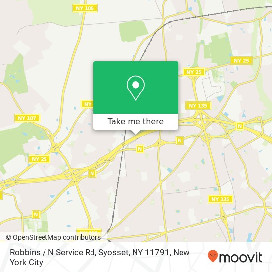 Robbins / N Service Rd, Syosset, NY 11791 map