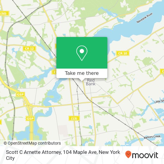 Mapa de Scott C Arnette Attorney, 104 Maple Ave