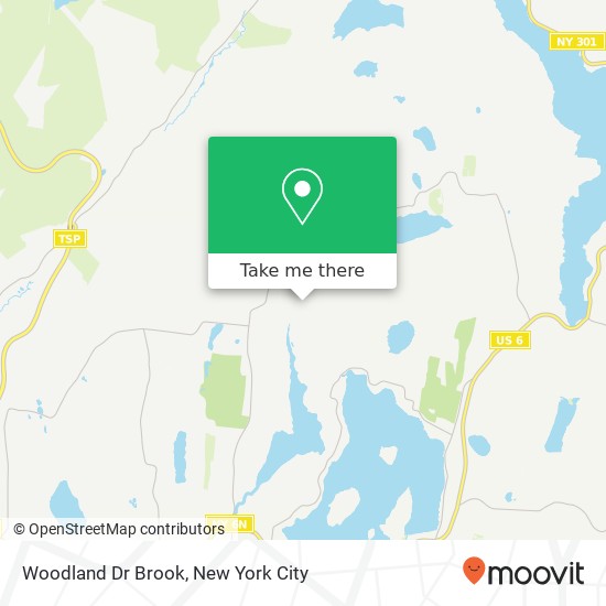 Mapa de Woodland Dr Brook, Mahopac, NY 10541