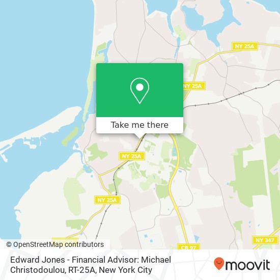 Mapa de Edward Jones - Financial Advisor: Michael Christodoulou, RT-25A