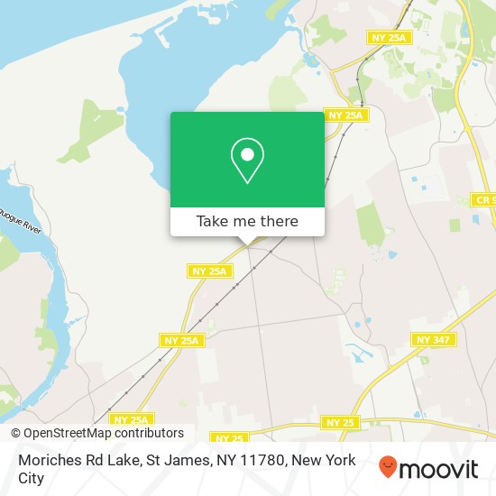 Mapa de Moriches Rd Lake, St James, NY 11780