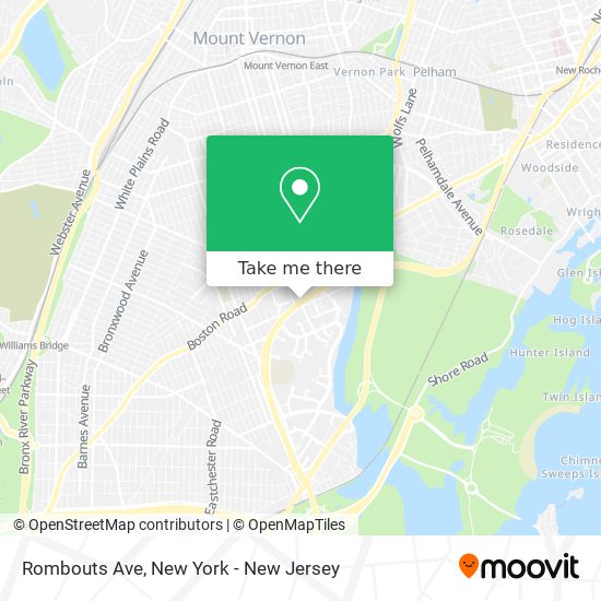 Mapa de Rombouts Ave