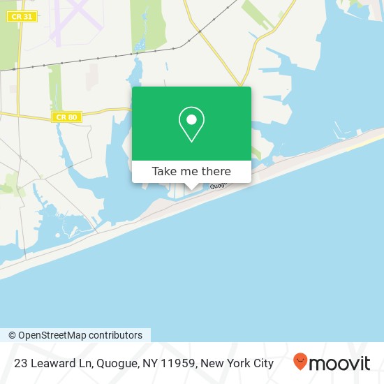 23 Leaward Ln, Quogue, NY 11959 map