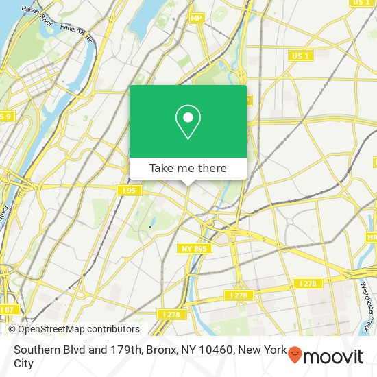 Southern Blvd and 179th, Bronx, NY 10460 map