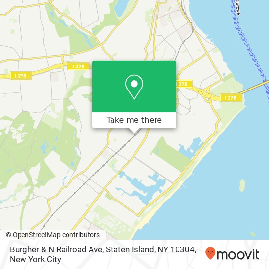 Burgher & N Railroad Ave, Staten Island, NY 10304 map