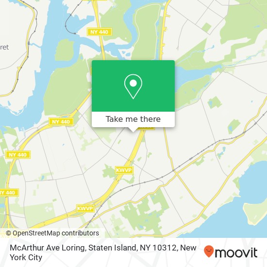 McArthur Ave Loring, Staten Island, NY 10312 map