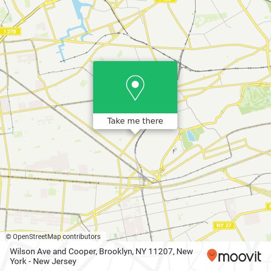 Mapa de Wilson Ave and Cooper, Brooklyn, NY 11207