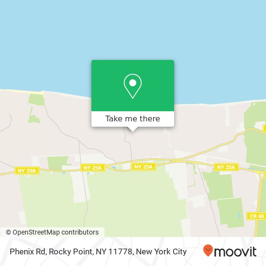 Phenix Rd, Rocky Point, NY 11778 map