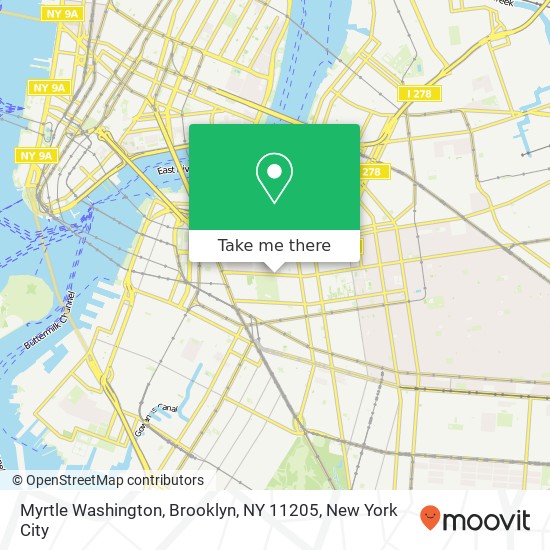 Myrtle Washington, Brooklyn, NY 11205 map