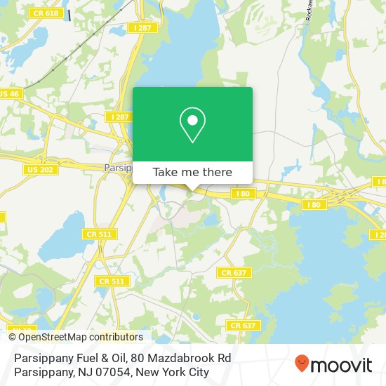 Parsippany Fuel & Oil, 80 Mazdabrook Rd Parsippany, NJ 07054 map