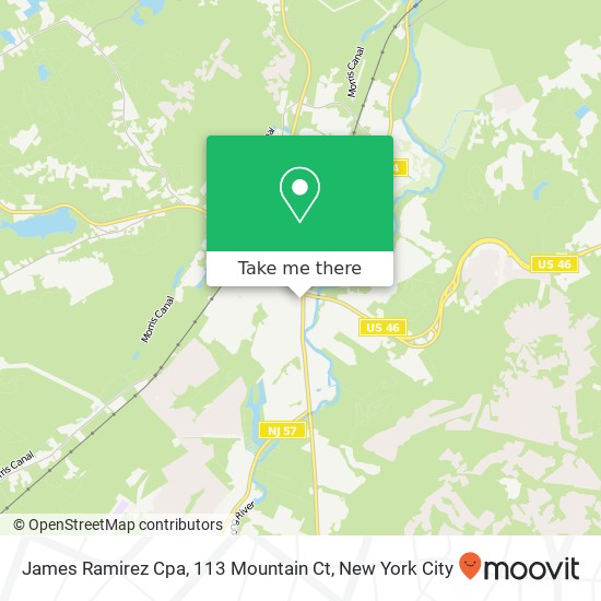 James Ramirez Cpa, 113 Mountain Ct map