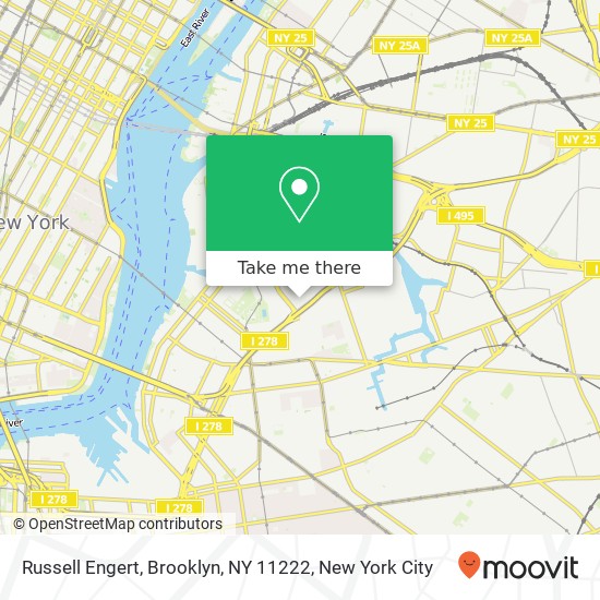 Mapa de Russell Engert, Brooklyn, NY 11222