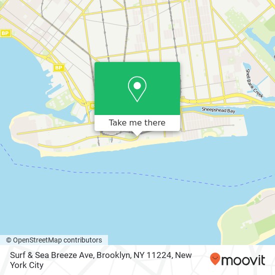 Surf & Sea Breeze Ave, Brooklyn, NY 11224 map