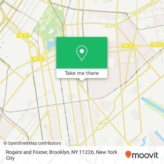Rogers and Foster, Brooklyn, NY 11226 map