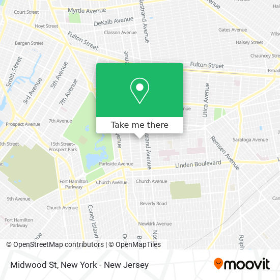 Mapa de Midwood St