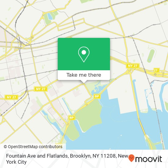 Fountain Ave and Flatlands, Brooklyn, NY 11208 map