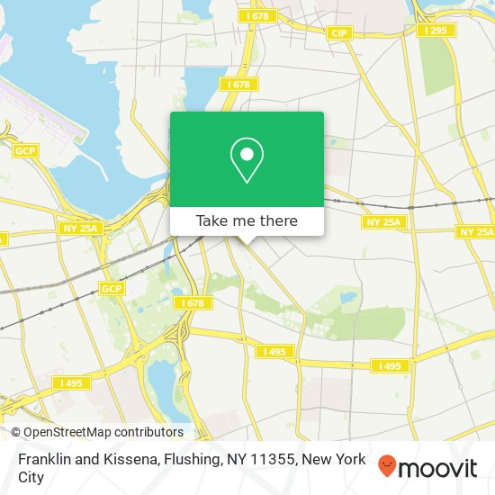 Franklin and Kissena, Flushing, NY 11355 map