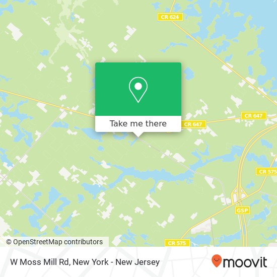 Mapa de W Moss Mill Rd, Egg Harbor City, NJ 08215