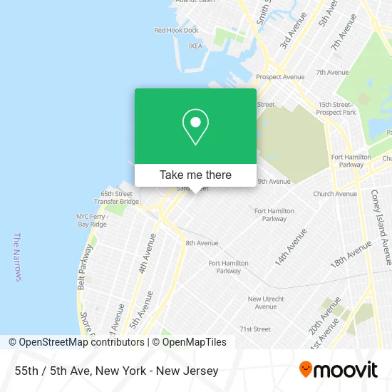 55th / 5th Ave map