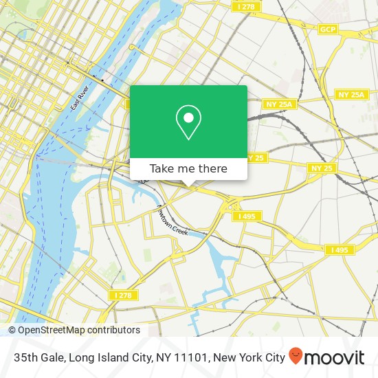 Mapa de 35th Gale, Long Island City, NY 11101