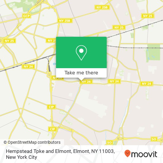 Hempstead Tpke and Elmont, Elmont, NY 11003 map