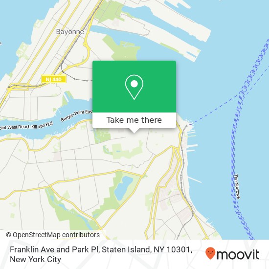 Franklin Ave and Park Pl, Staten Island, NY 10301 map