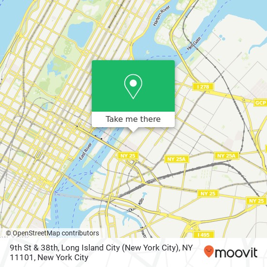 9th St & 38th, Long Island City (New York City), NY 11101 map