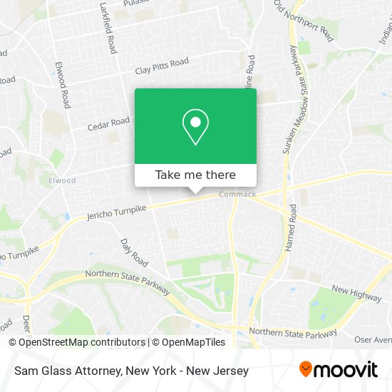 Sam Glass Attorney map