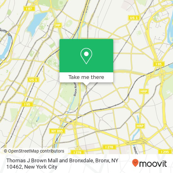Thomas J Brown Mall and Bronxdale, Bronx, NY 10462 map