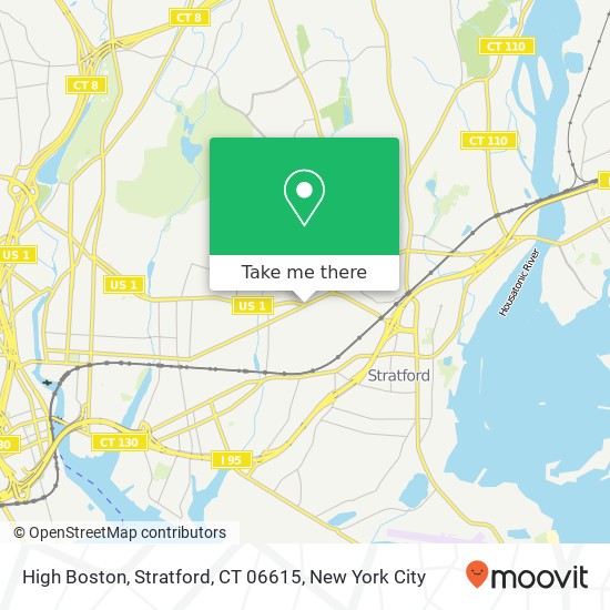 Mapa de High Boston, Stratford, CT 06615