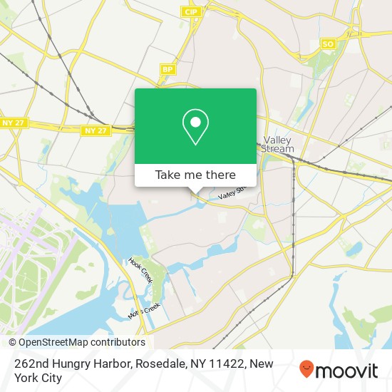 Mapa de 262nd Hungry Harbor, Rosedale, NY 11422
