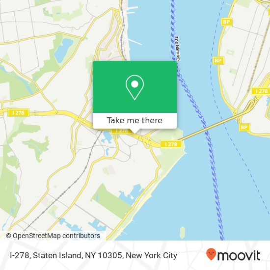 I-278, Staten Island, NY 10305 map