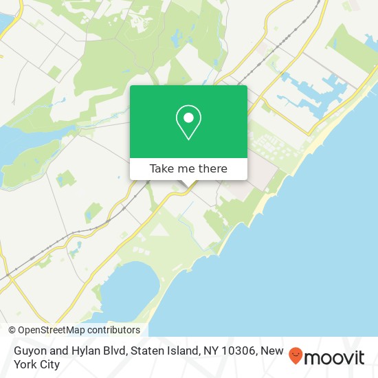 Guyon and Hylan Blvd, Staten Island, NY 10306 map