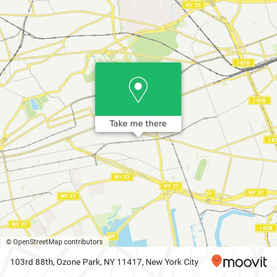 Mapa de 103rd 88th, Ozone Park, NY 11417
