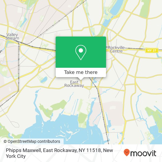 Mapa de Phipps Maxwell, East Rockaway, NY 11518