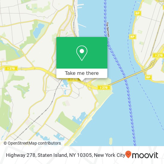 Mapa de Highway 278, Staten Island, NY 10305