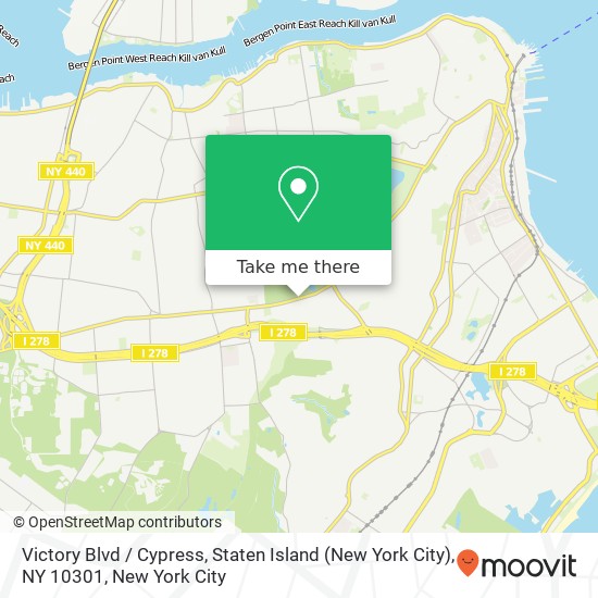 Victory Blvd / Cypress, Staten Island (New York City), NY 10301 map