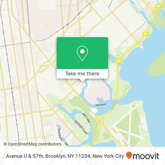 Avenue U & 57th, Brooklyn, NY 11234 map