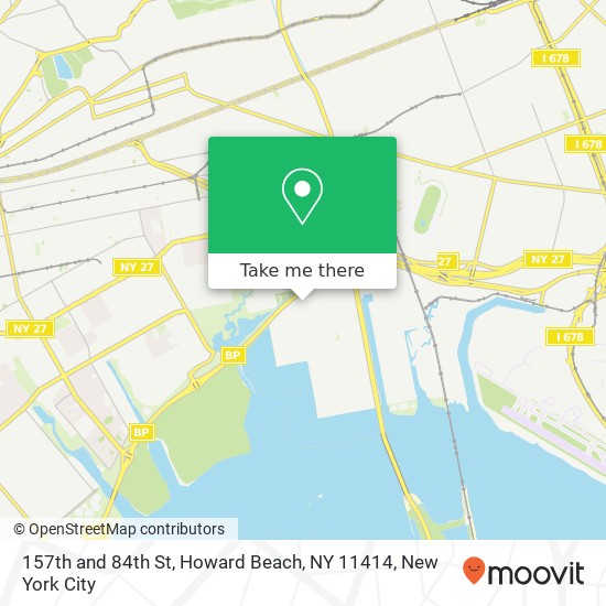Mapa de 157th and 84th St, Howard Beach, NY 11414