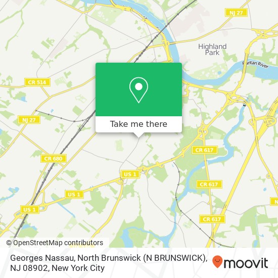 Georges Nassau, North Brunswick (N BRUNSWICK), NJ 08902 map