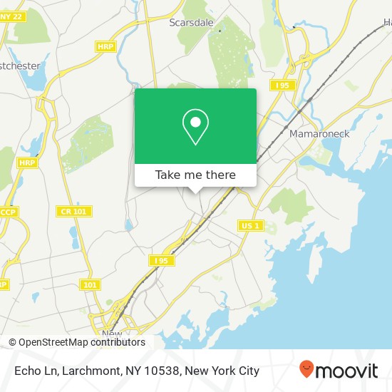Echo Ln, Larchmont, NY 10538 map