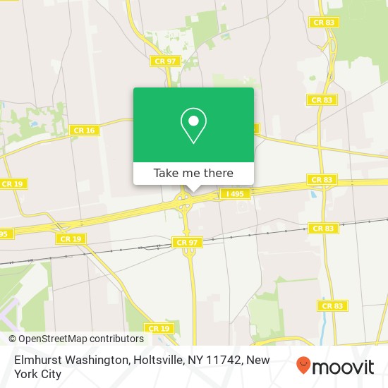 Elmhurst Washington, Holtsville, NY 11742 map