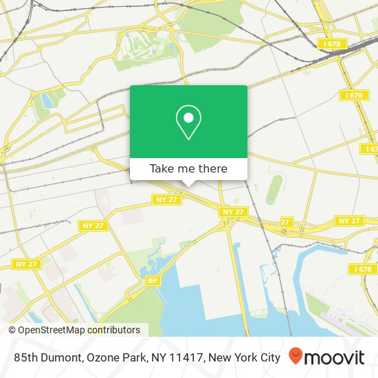85th Dumont, Ozone Park, NY 11417 map