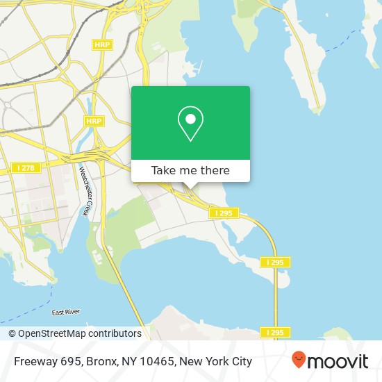 Mapa de Freeway 695, Bronx, NY 10465