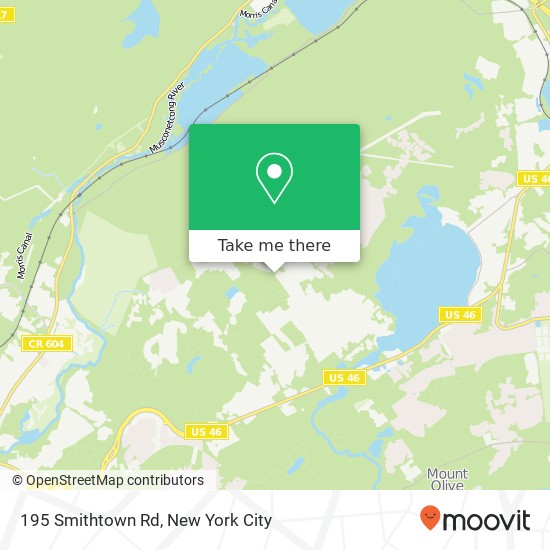 Mapa de 195 Smithtown Rd, Budd Lake, NJ 07828