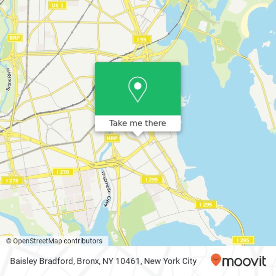 Mapa de Baisley Bradford, Bronx, NY 10461