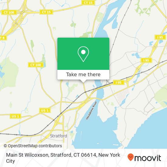 Mapa de Main St Wilcoxson, Stratford, CT 06614