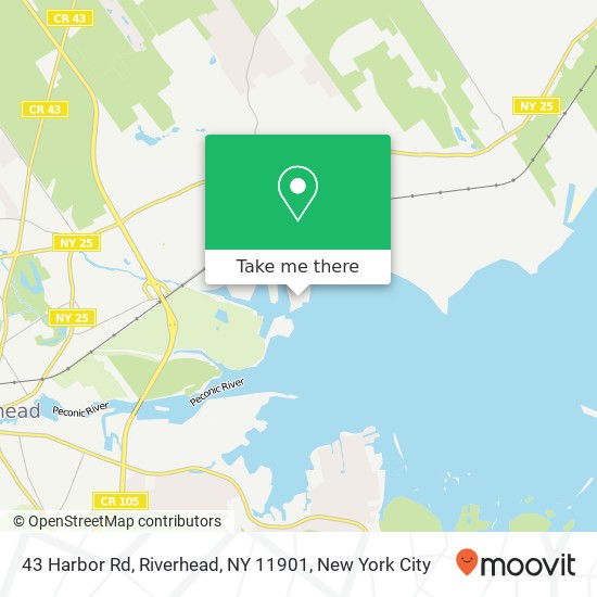 43 Harbor Rd, Riverhead, NY 11901 map